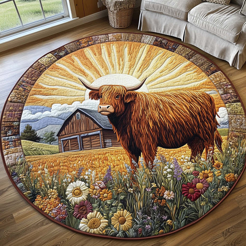 Highland Beauty Quilted Round Mat GFTOQA1200