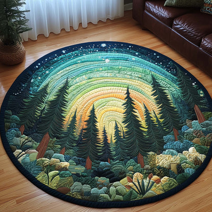 Aurora Forest Quilted Round Mat GFTOQA1206