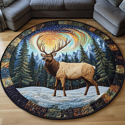 Northern Elk Quilted Round Mat GFTOQA1207