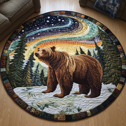 Aurora Bear Quilted Round Mat GFTOQA1209