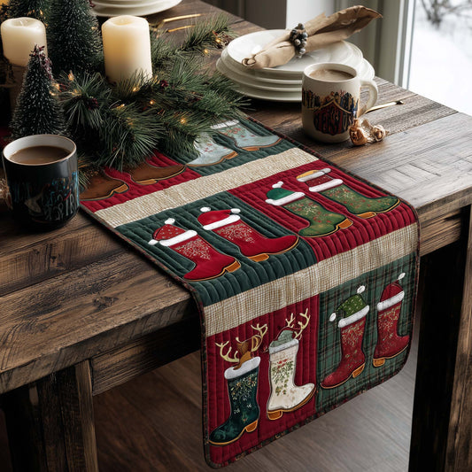 Holly Boots Quilted Table Runner GFTOQA120