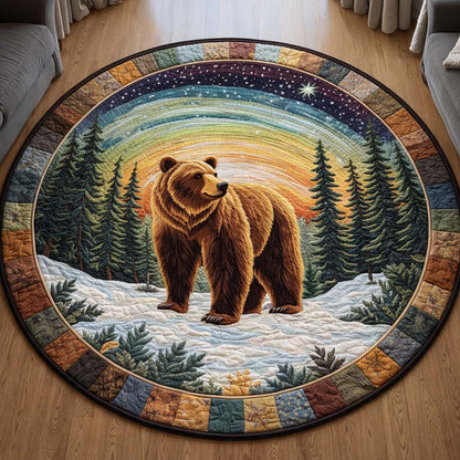 Aurora Bear Quilted Round Mat GFTOQA1210