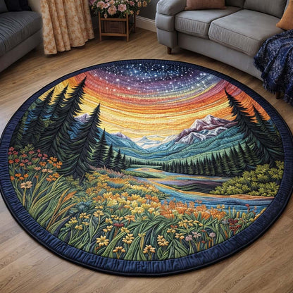 Aurora Meadow Quilted Round Mat GFTOQA1211