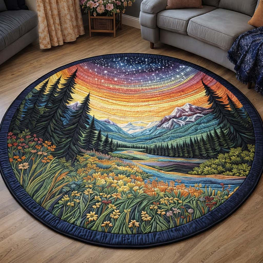 Aurora Meadow Quilted Round Mat GFTOQA1211