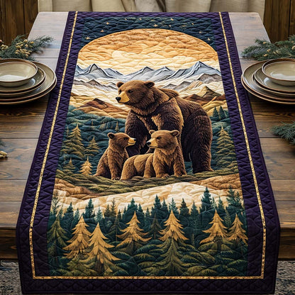 Woodland Family Quilted Table Runner GFTOQA1248