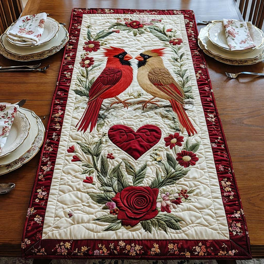 Love Cardinal Quilted Table Runner GFTOQA1249