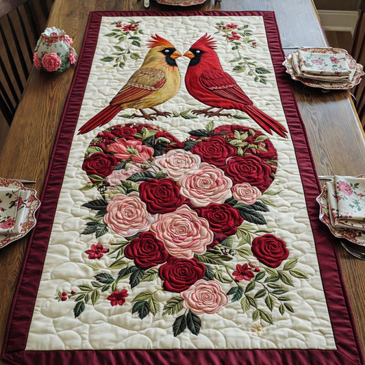 Love Cardinal Quilted Table Runner GFTOQA1250