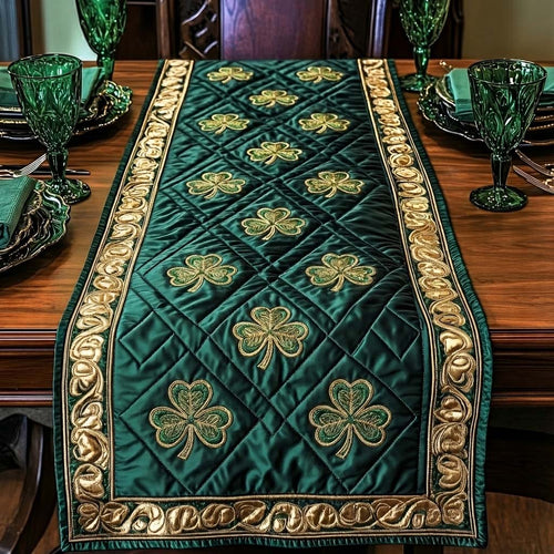 Festive Shamrock Quilted Table Runner GFTOQA1257