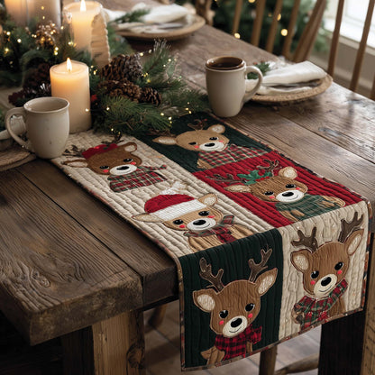 Magic Reindeer Quilted Table Runner GFTOQA125