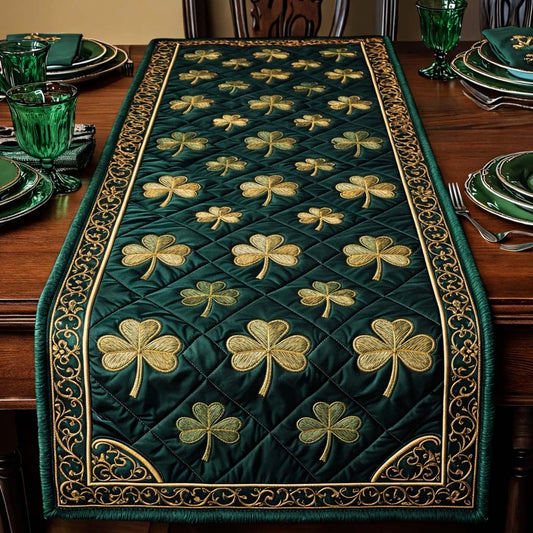 Festive Shamrock Quilted Table Runner GFTOQA1260