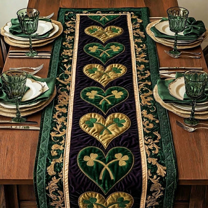 Festive Shamrock Quilted Table Runner GFTOQA1264