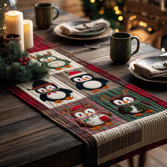 Lovely Penguin Quilted Table Runner GFTOQA128