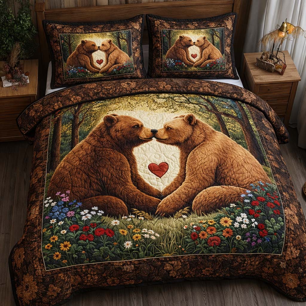 Woodland Promise 3-Piece Quilted Bedding Set GFTOQA1303