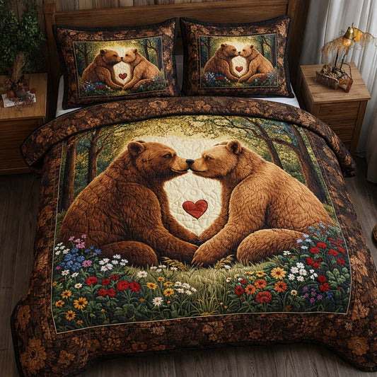 Woodland Promise 3-Piece Quilted Bedding Set GFTOQA1303