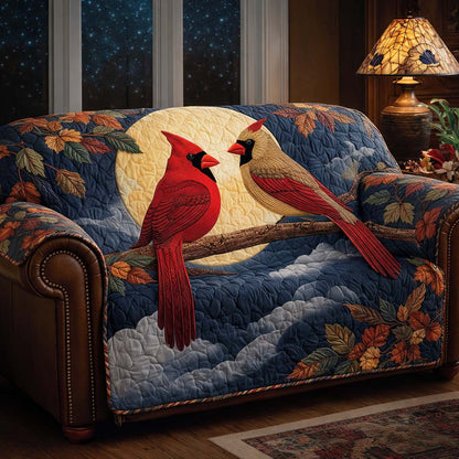 Moonlit Serenity Quilted Sofa Cover GFTOQA1314