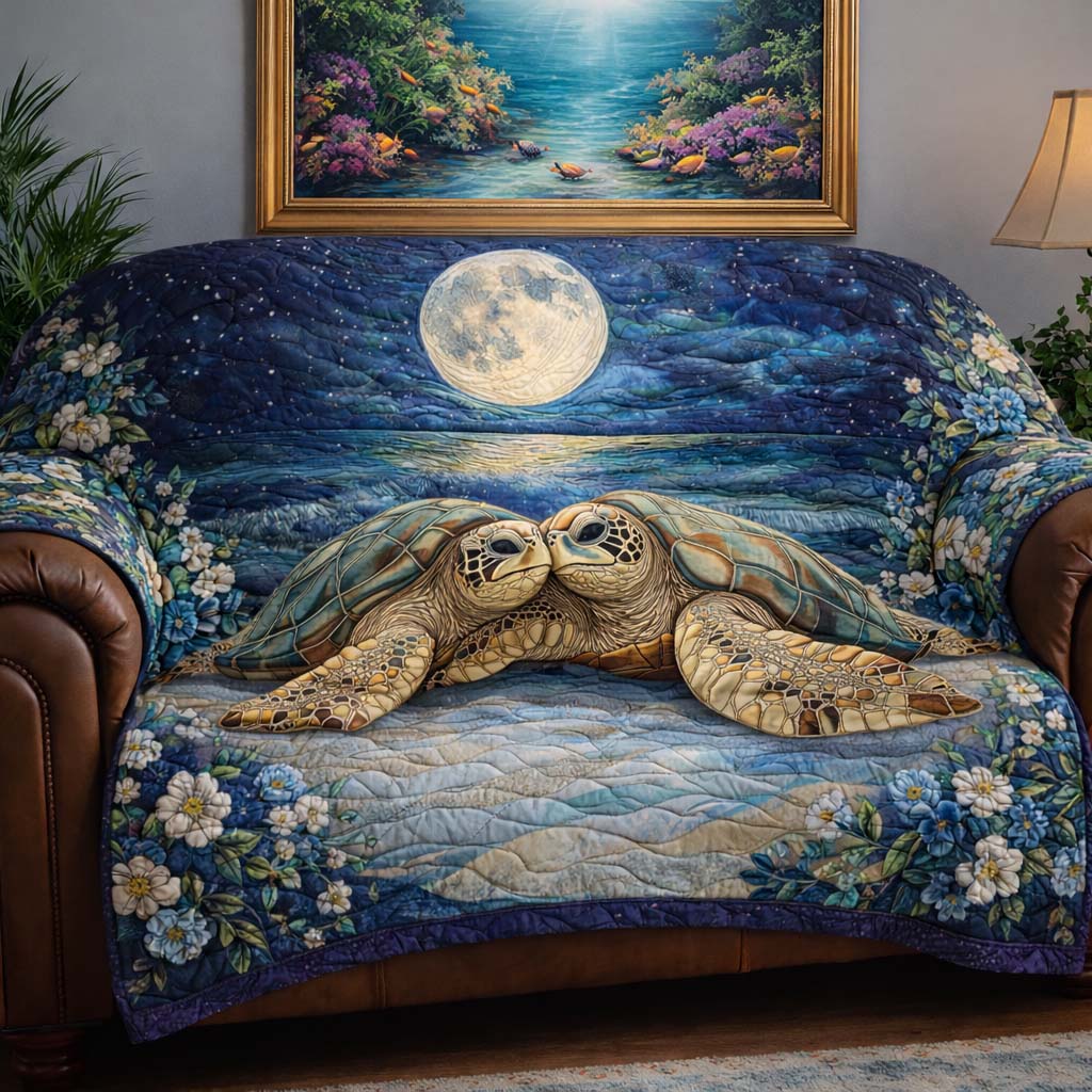 Moonlit Lover Quilted Sofa Cover GFTOQA1318