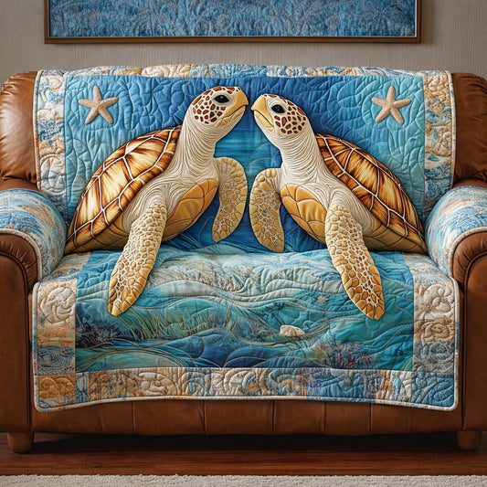 Ocean Love Quilted Sofa Cover GFTOQA1322