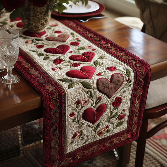 Rose Symphony Quilted Table Runner GFTOQA1354