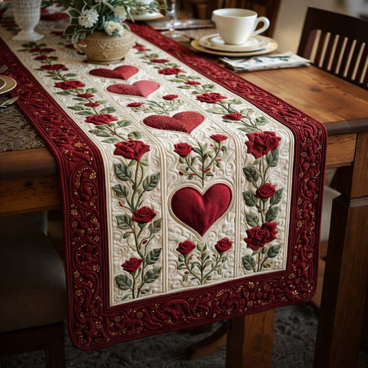 Rose Symphony Quilted Table Runner GFTOQA1358