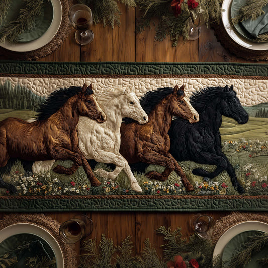 Horse Parade Quilted Table Runner GFTOQA1364