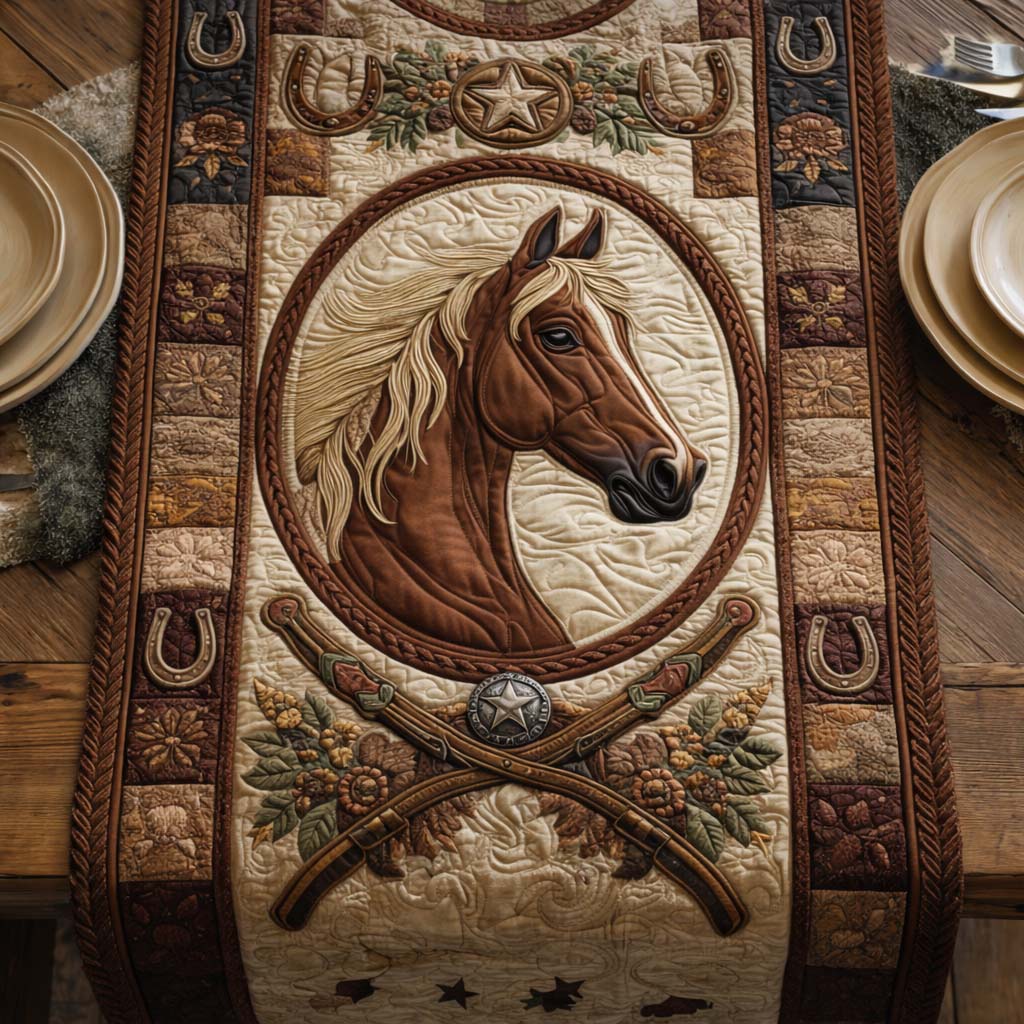 Western Spirit Quilted Table Runner GFTOQA1367