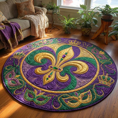 Mardi Gras Quilted Round Mat GFTOQA1389