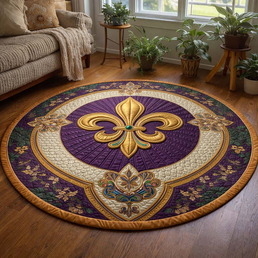 Mardi Gras Quilted Round Mat GFTOQA1390