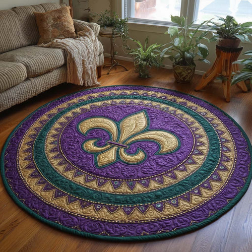 Mardi Gras Quilted Round Mat GFTOQA1393