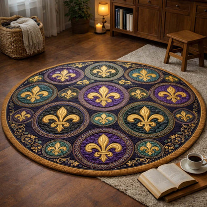 Mardi Gras Quilted Round Mat GFTOQA1395
