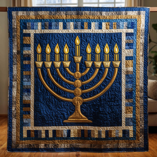 Royal Menorah Quilted Blanket GFTOQA1413