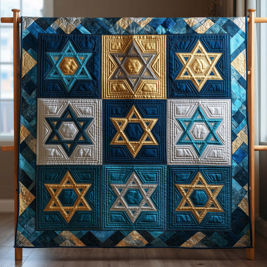 Hanukkah Patch Quilted Blanket GFTOQA1418