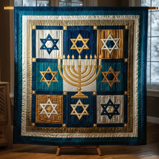 Hanukkah Patch Quilted Blanket GFTOQA1419