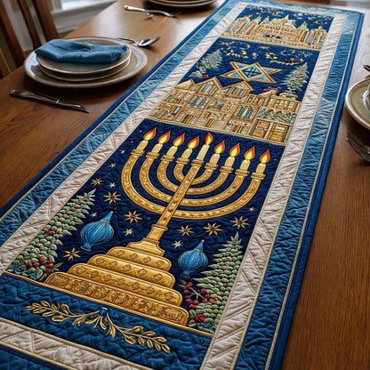 Hanukkah Quilted Table Runner GFTOQA1420