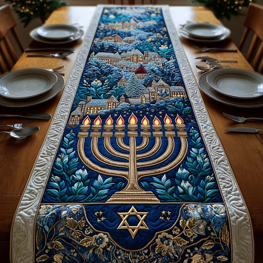 Hanukkah Quilted Table Runner GFTOQA1421