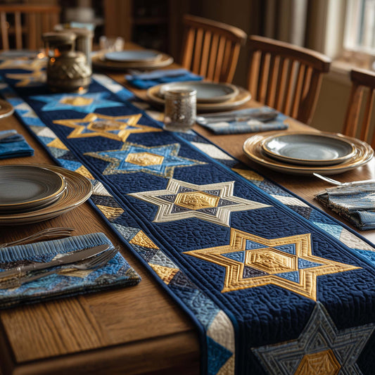 Hanukkah Quilted Table Runner GFTOQA1424