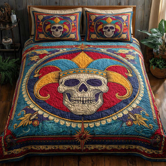 Circus Soul 3-Piece Quilted Bedding Set GFTOQA1452