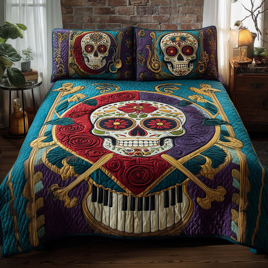 Fiesta Melody 3-Piece Quilted Bedding Set GFTOQA1453