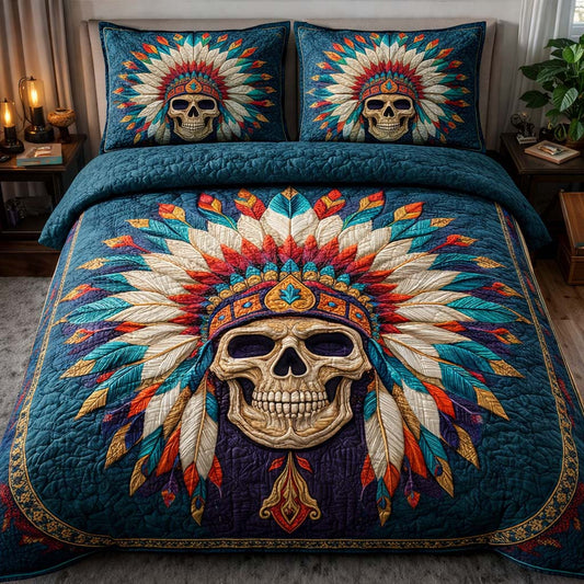 Spirit Crown 3-Piece Quilted Bedding Set GFTOQA1455