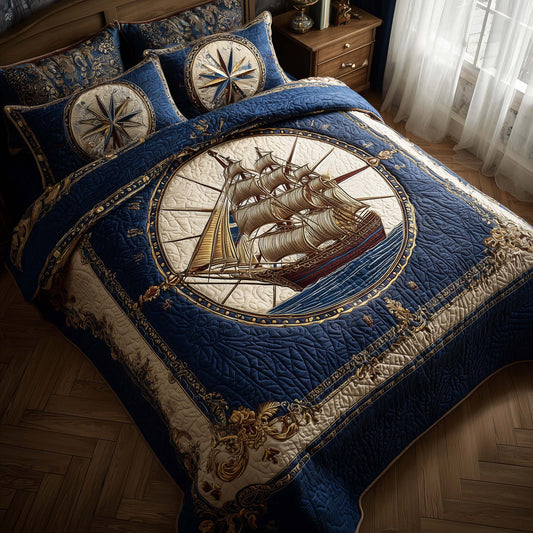 Royal Fleet 3-Piece Quilted Bedding Set GFTOQA1459