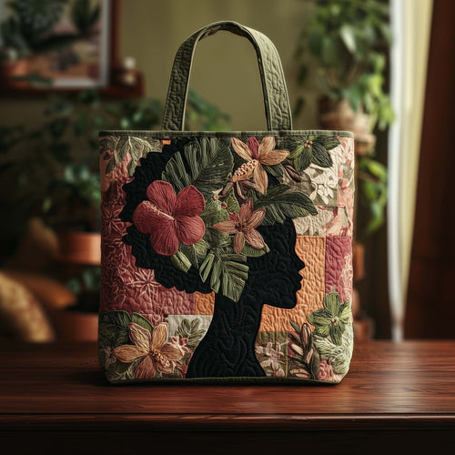 Floral Queen Quilted Tote Bag GFTOQA1476