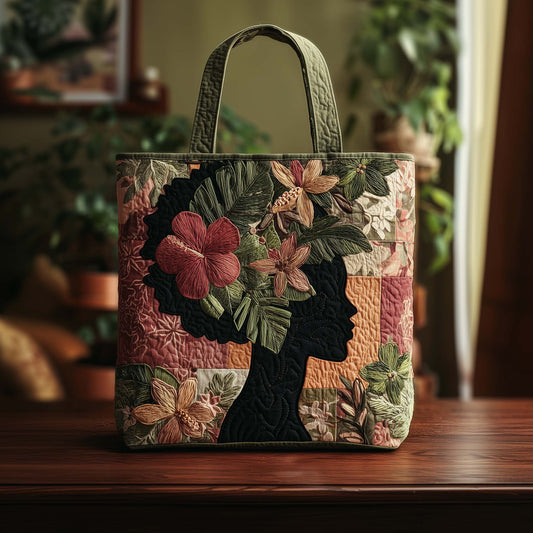 Floral Queen Quilted Tote Bag GFTOQA1476