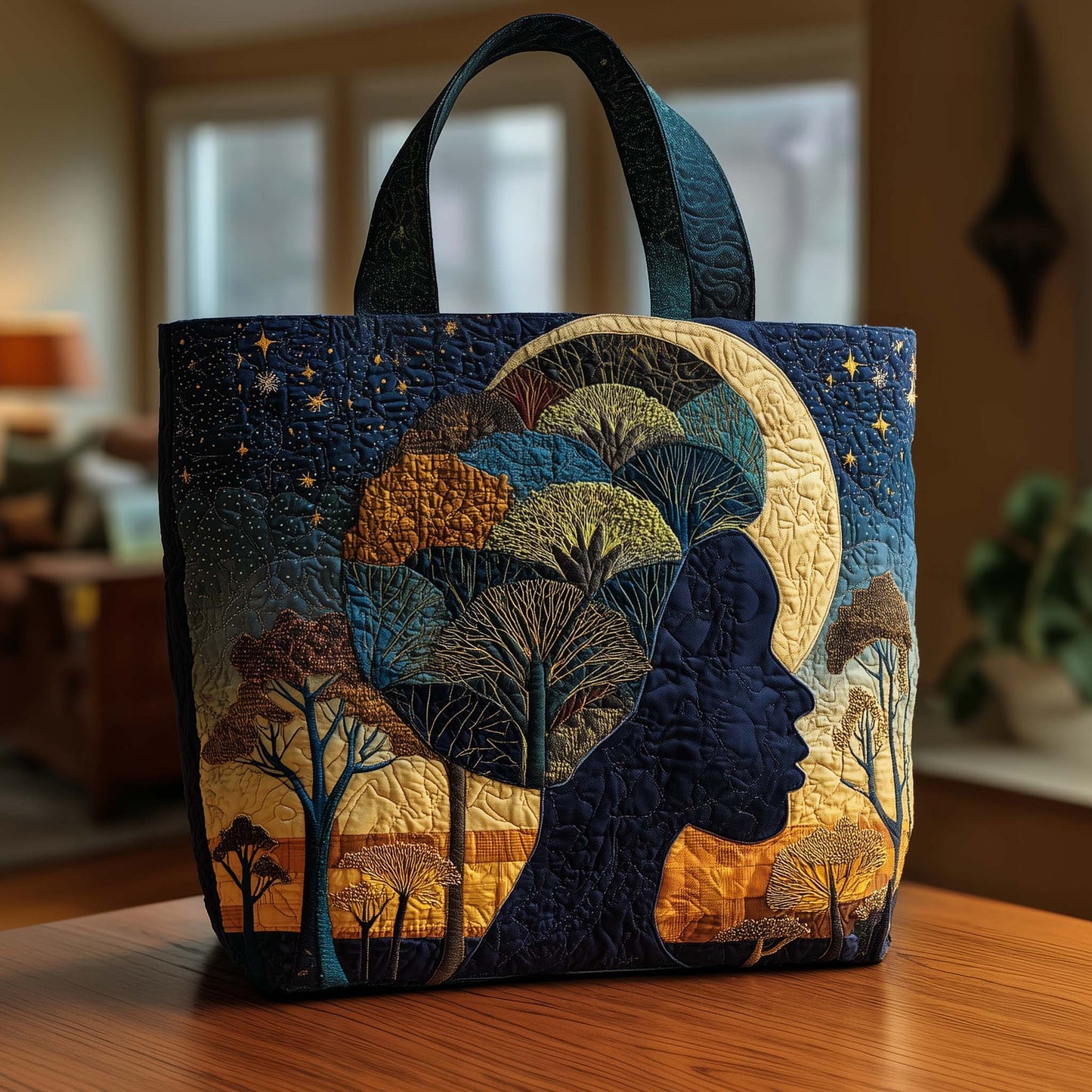 Night Spirit Quilted Tote Bag GFTOQA1478