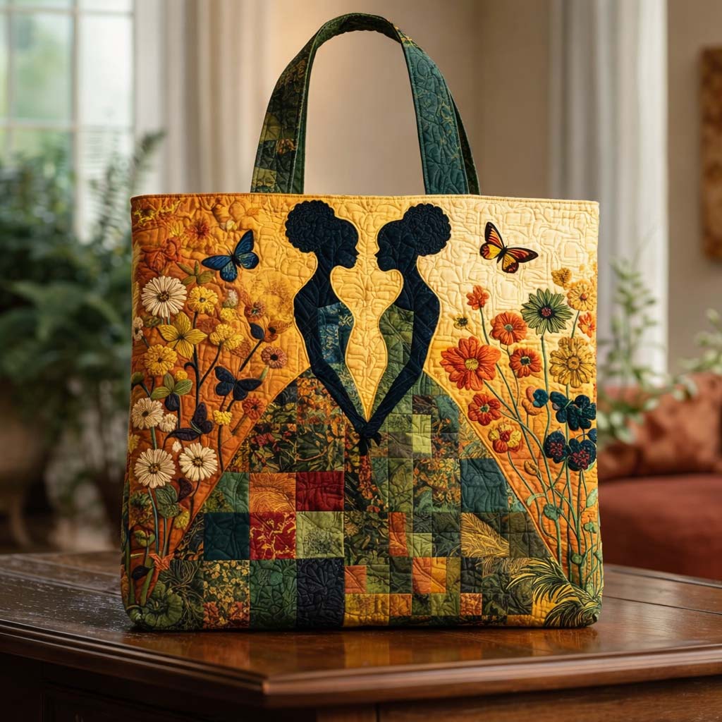 Sisterhood Bloom Quilted Tote Bag GFTOQA1481