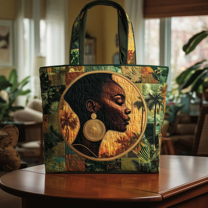 Golden Halo Quilted Tote Bag GFTOQA1483