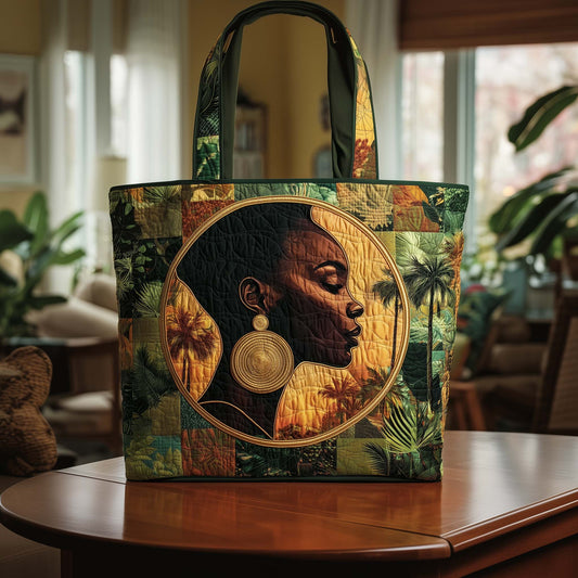 Golden Halo Quilted Tote Bag GFTOQA1483