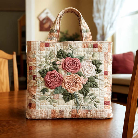 Rose Haven Quilted Tote Bag GFTOQA1486