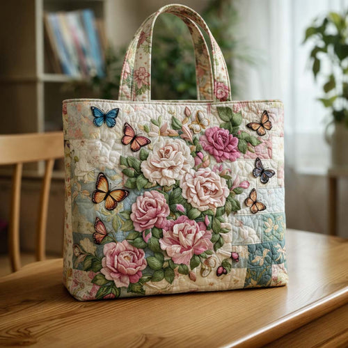 Rose Serenity Quilted Tote Bag GFTOQA1487