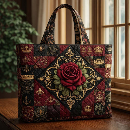 Royal Crest Quilted Tote Bag GFTOQA1493
