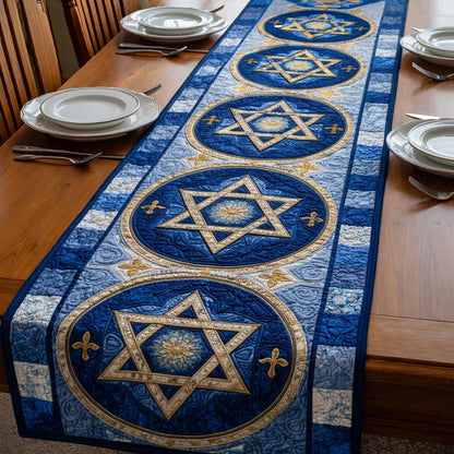 Star of David Quilted Table Runner GFTOQA1559