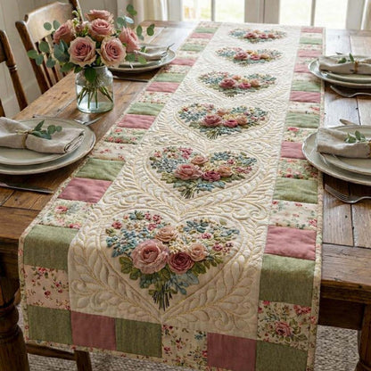 Love Bloom Quilted Table Runner GFTOQA1561